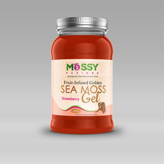Golden Strawberry Infused Sea Moss Gel
