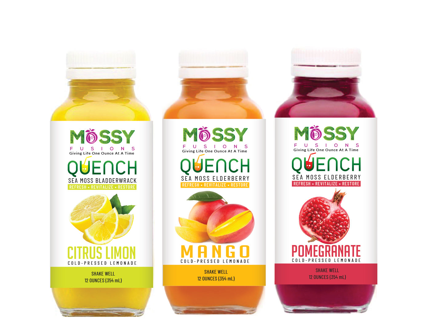 QUENCH SEA MOSS LEMONADE DUO FLAVOR 6-PACK