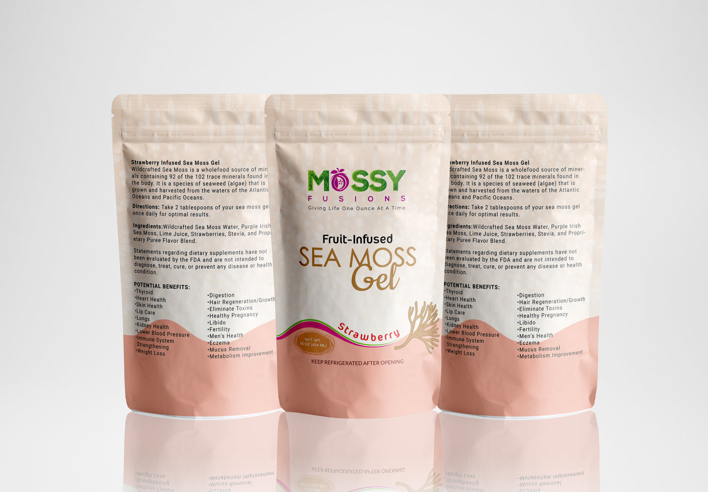 Golden Pomegranate Sea Moss Gel