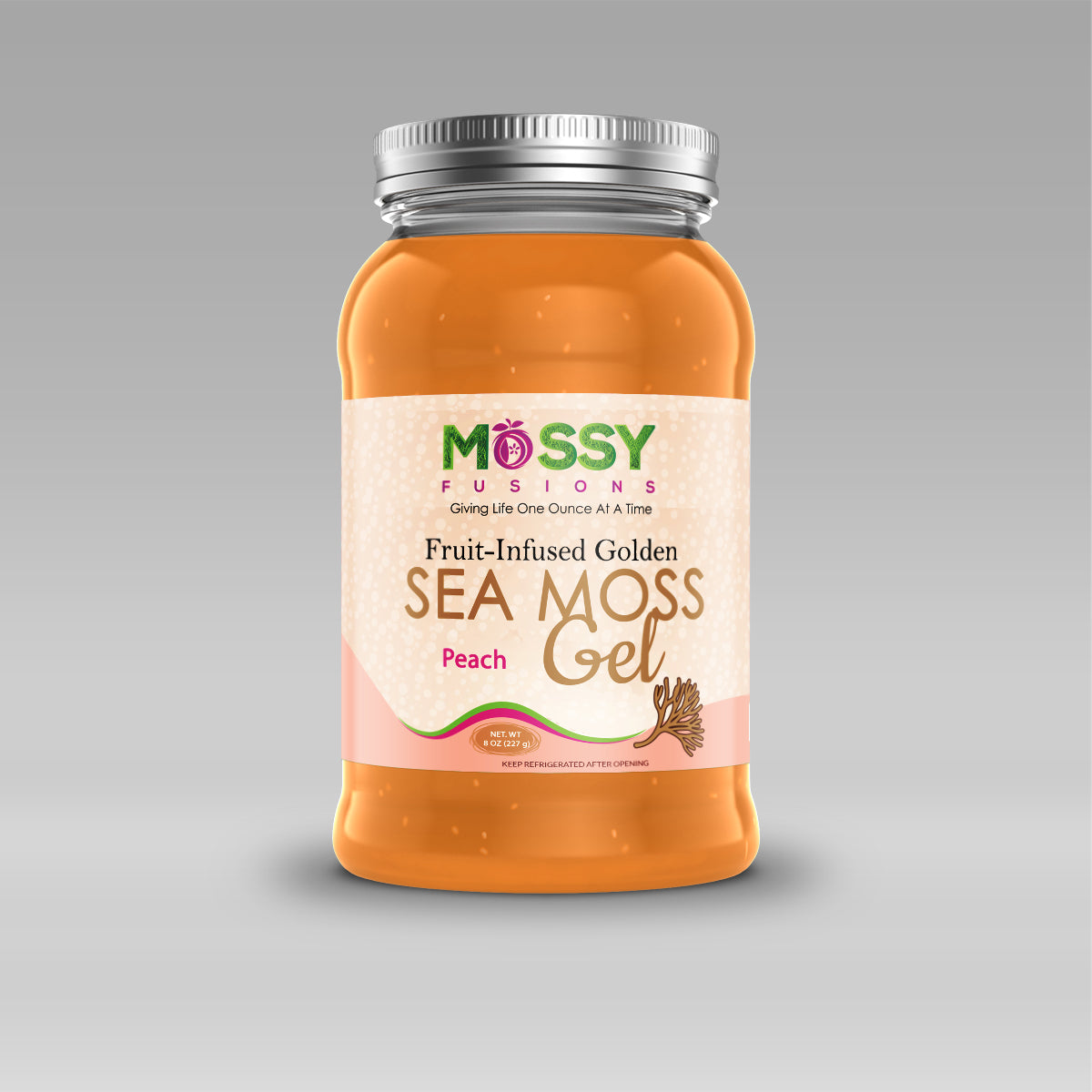 Golden Peach Sea Moss Gel