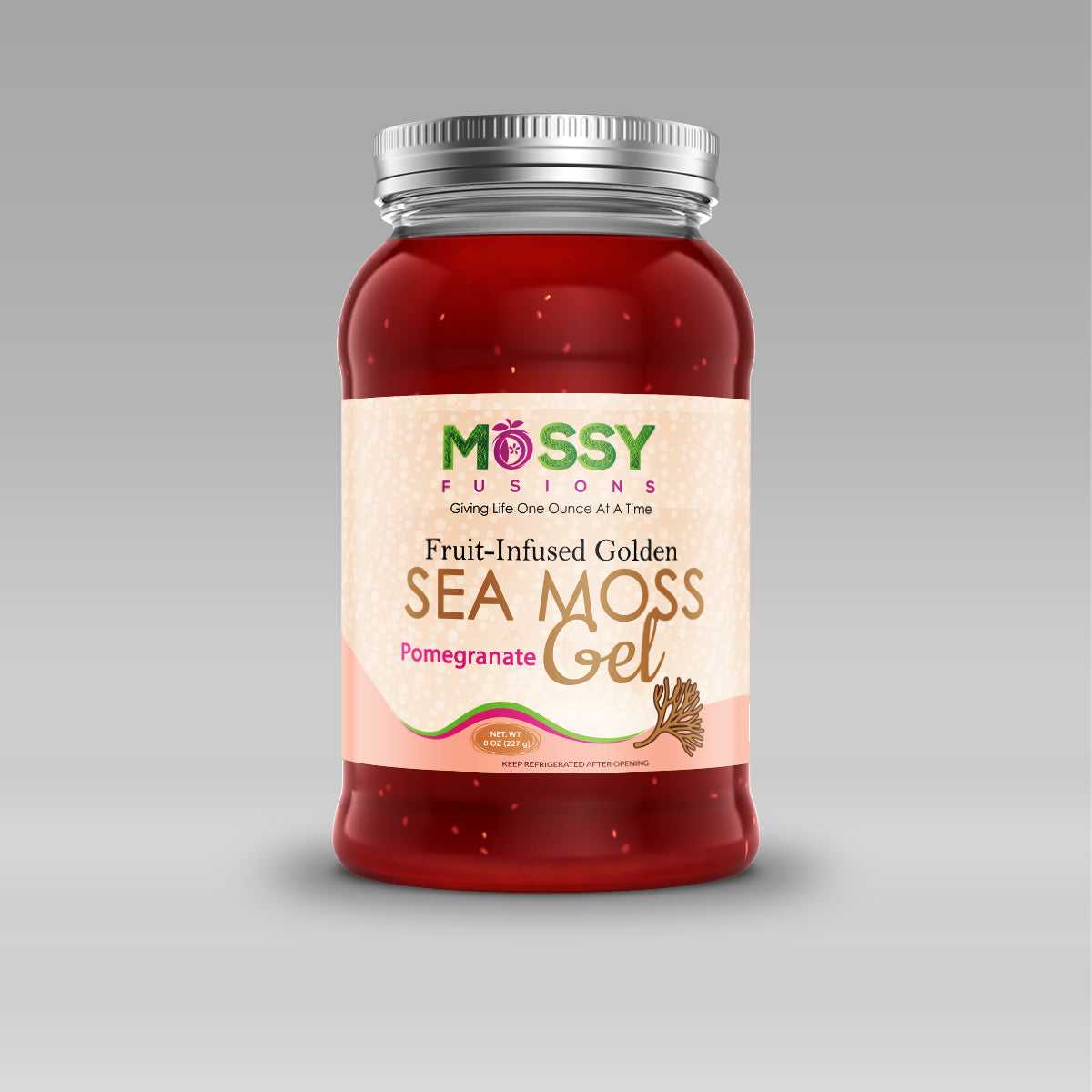 Golden Pomegranate Sea Moss Gel